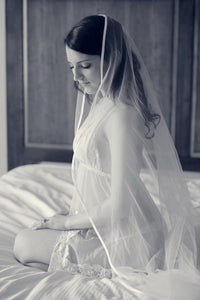 Bourdoir Girl with Veil Tracy McCrackin Photography - Tracy McCrackin Photography