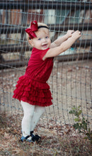 Load image into Gallery viewer, Pretty little girl in Red Dress on farm Tracy McCrackin Photography - Tracy McCrackin Photography
