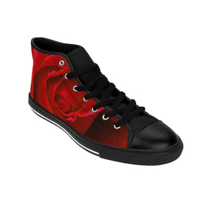 Custom Rose Women's High-top Sneakers Printify Shoes - Tracy McCrackin Photography