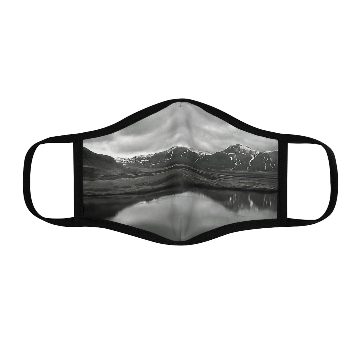 Arctic Landscape Fitted Polyester Face Mask - Iceland