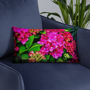 Floral Garden Pillows 20×12 Printful Home Decor - Tracy McCrackin Photography