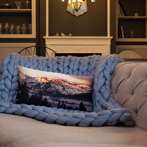 Snowy Retreat Pillows 20×12 Printful Home Decor - Tracy McCrackin Photography