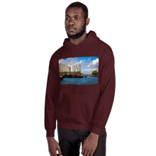 Load image into Gallery viewer, Hong Kong Harbor Unisex Hoodie Maroon / S Printful - Tracy McCrackin Photography