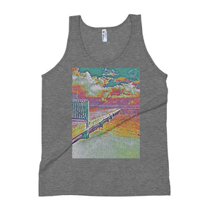 Peaceful Pier Unisex Tank Top Athletic Grey / XS Tracy McCrackin Photography - Tracy McCrackin Photography