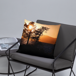 Lake Tahoe Sunset Pillows Printful Home Decor - Tracy McCrackin Photography