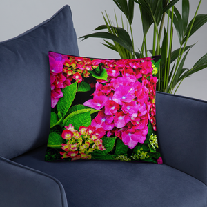 Floral Garden Pillows 18×18 Printful Home Decor - Tracy McCrackin Photography