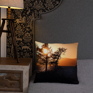 Lake Tahoe Sunset Pillows Printful Home Decor - Tracy McCrackin Photography
