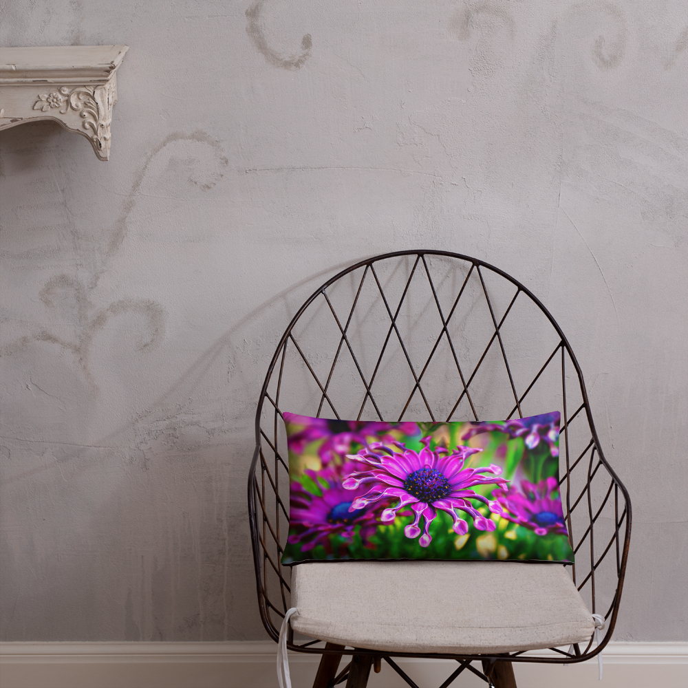 Purple Delight Garden Pillows Giclee / 20×12 Printful Home Decor - Tracy McCrackin Photography