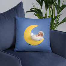 Load image into Gallery viewer, Love You to the Moon and Back Baby Pillows 18×18 Printful Home Decor - Tracy McCrackin Photography