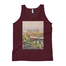 Load image into Gallery viewer, Peaceful Escape Unisex Tank Top Tri-Cranberry / XS Tracy McCrackin Photography - Tracy McCrackin Photography