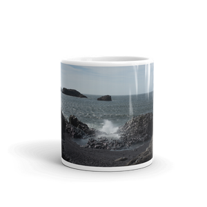 Crashing Waves of Iceland Coffee Mug 11oz Printful Home Decor - Tracy McCrackin Photography