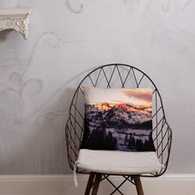 Load image into Gallery viewer, Snowy Retreat Pillows Printful Home Decor - Tracy McCrackin Photography