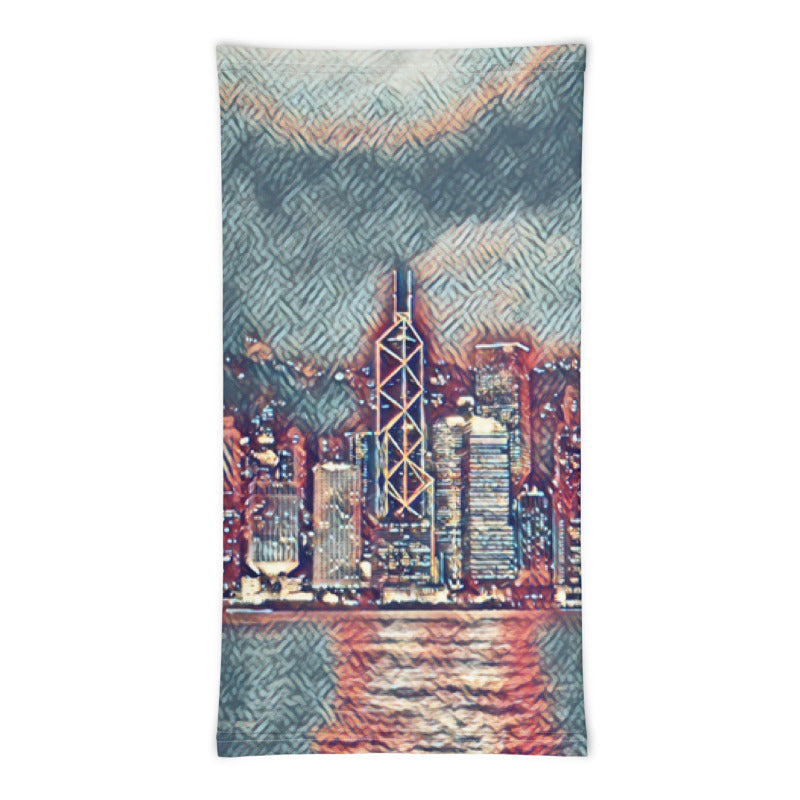 Painterly City Scape Face Mask/Neck Gaiter Tracy McCrackin Photography Clothing - Tracy McCrackin Photography
