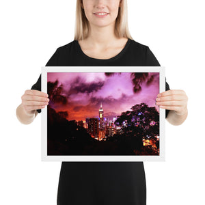 Ruby City at Night Framed poster (Colored) Tracy McCrackin Photography - Tracy McCrackin Photography