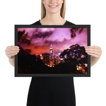 Load image into Gallery viewer, Ruby City at Night Framed poster (Colored) Tracy McCrackin Photography - Tracy McCrackin Photography