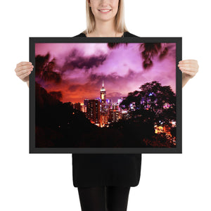 Ruby City at Night Framed poster (Colored) Tracy McCrackin Photography - Tracy McCrackin Photography